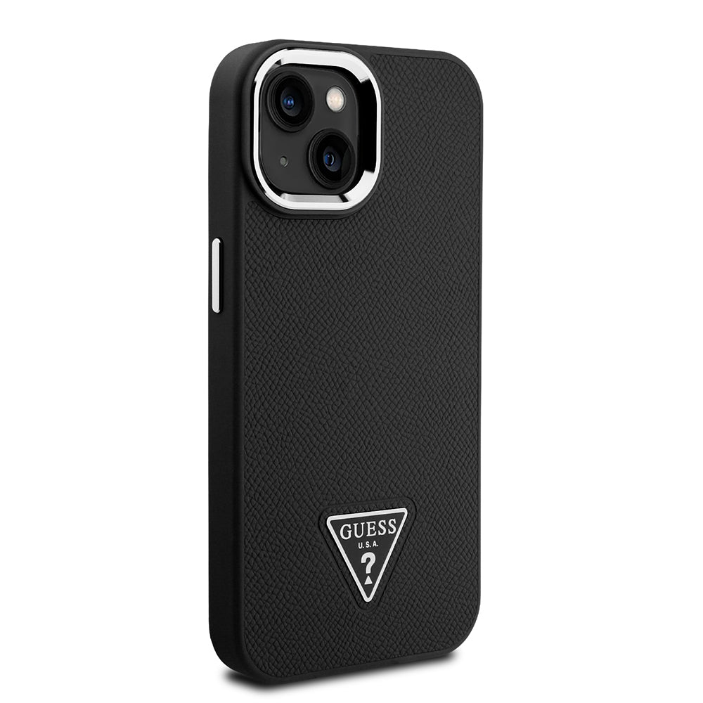 Guess iPhone 14 Orjinal Lisanslı Magsafe Grained Triangle Kılıf Guess iPhone 14 Orjinal Lisanslı Magsafe Grained Triangle Kılıf